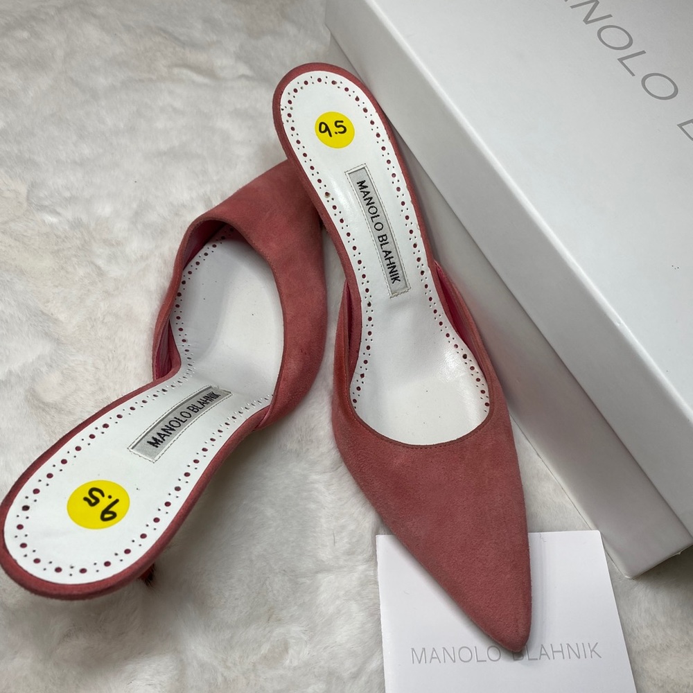 Manolo Blahnik suede heels